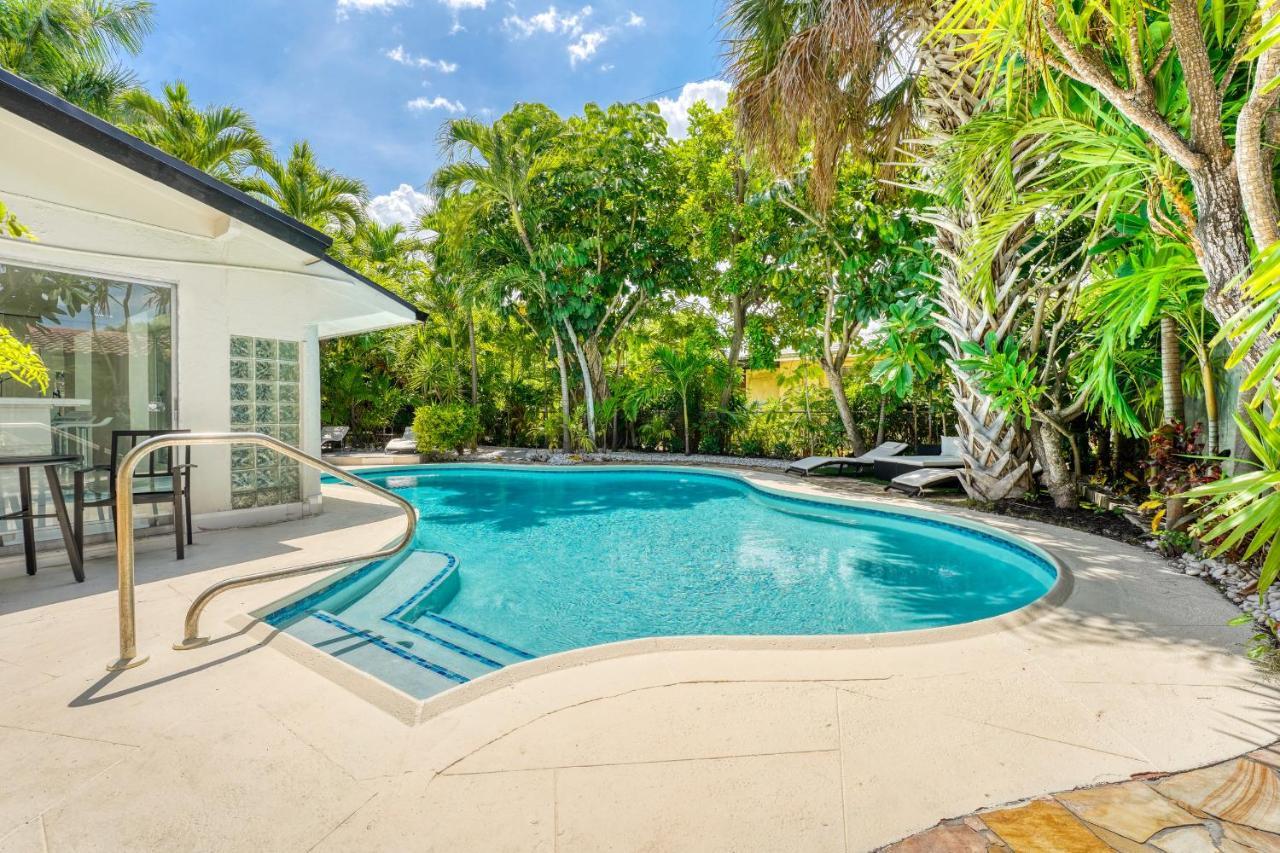 Вілла Luxury Tropical Oasis! Huge Saltwater Pool! 1 Mile To Beach! Форт-Лодердейл Екстер'єр фото